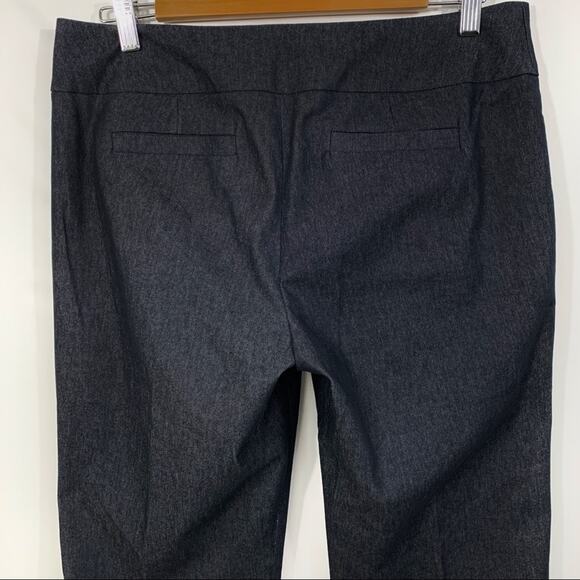 Smart Set Straight Leg Trouser Pants Chambray Denim Look Size 11 - Picture 4 of 9